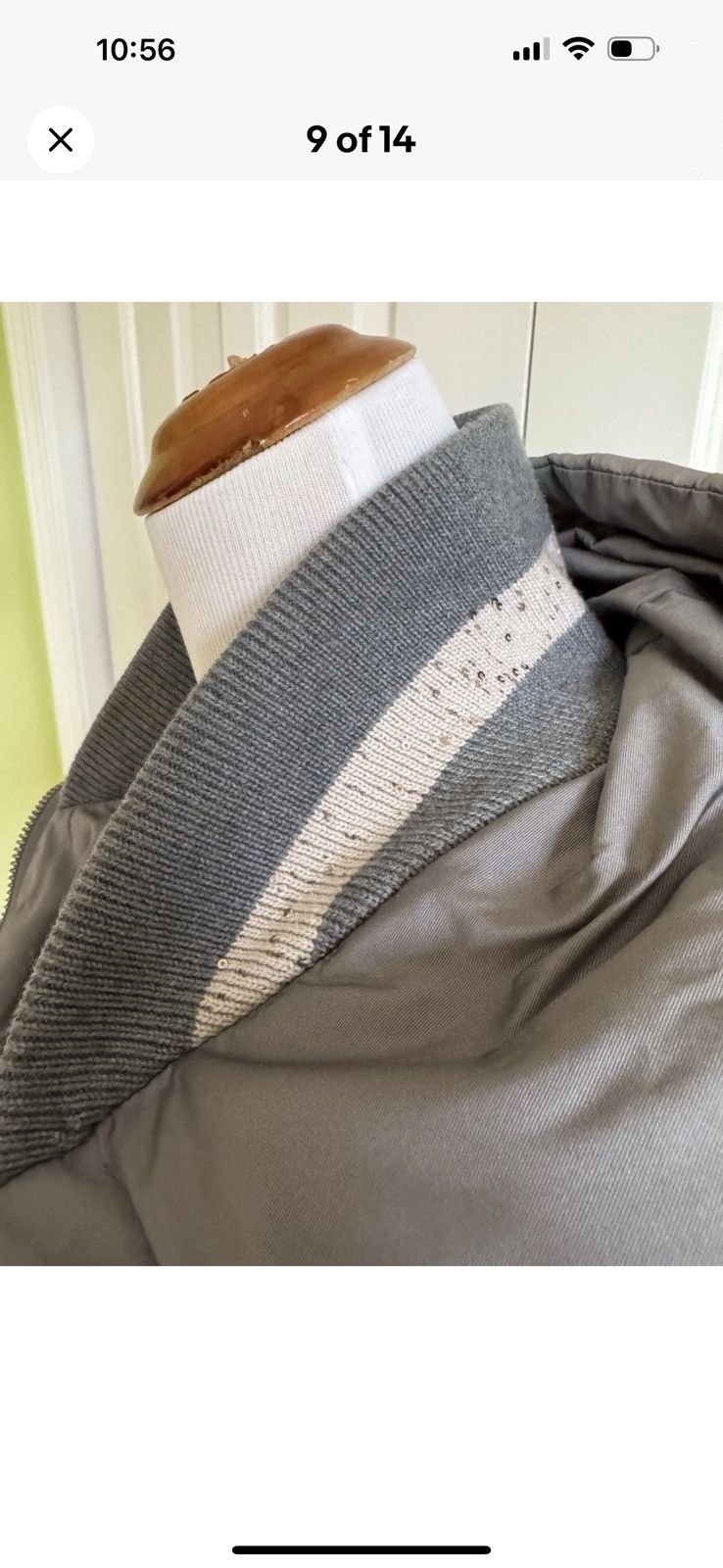 Other LORENA ANTONIAZZI Women Gray Oversized Puffer Jacket 8-10/44 Size M / US 6-8 / IT 42-44 - 8 Thumbnail