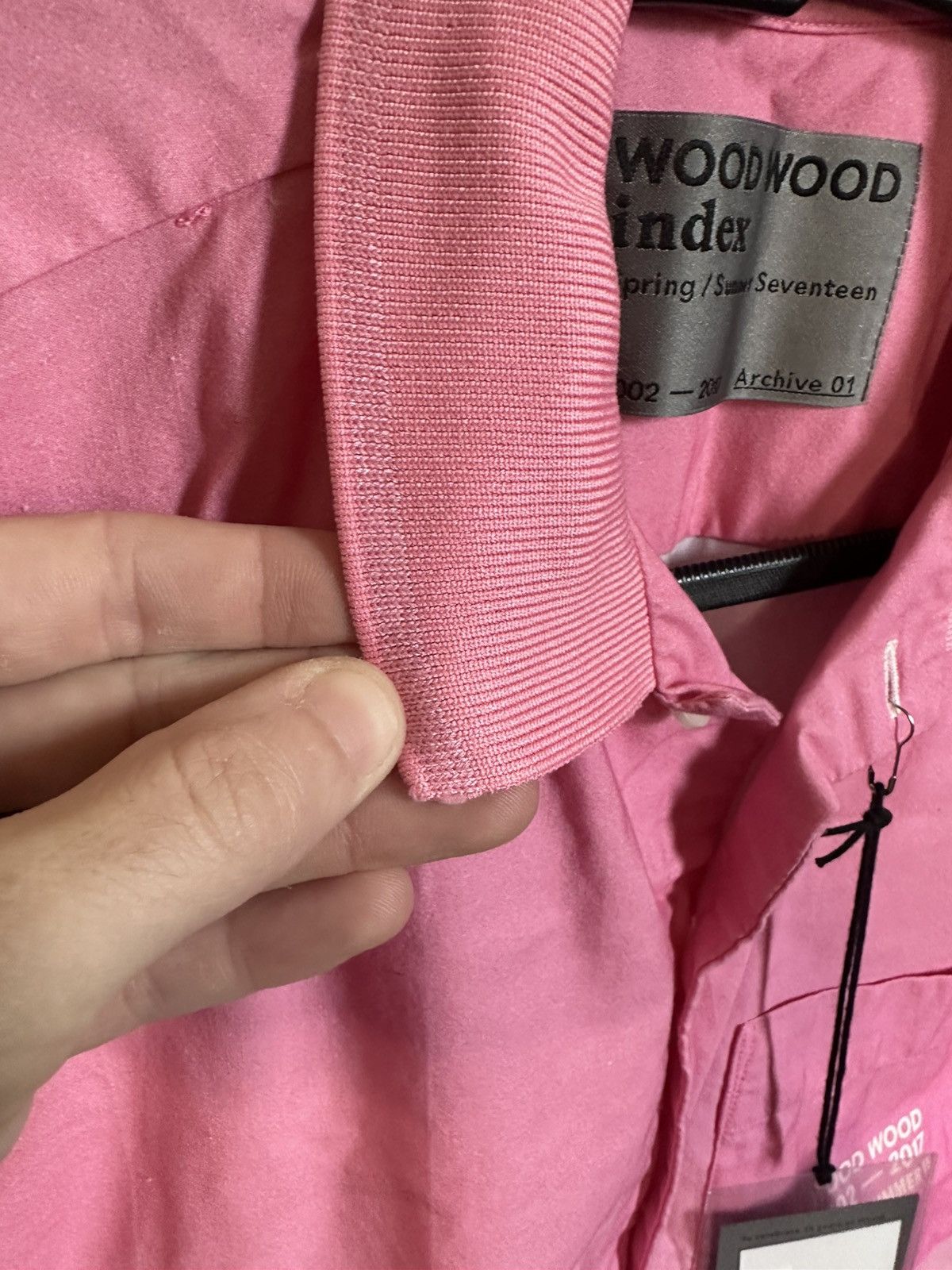 Wood Wood WOOD WOOD Denmark pink gradient S/S shirt w tags Size US S / EU 44-46 / 1 - 5 Thumbnail
