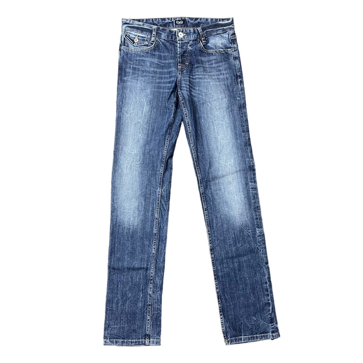 image of Dolce Gabbana x Vintage Dolce & Gabbana Straight Legged Jeans in Blue, Men's (Size 30)