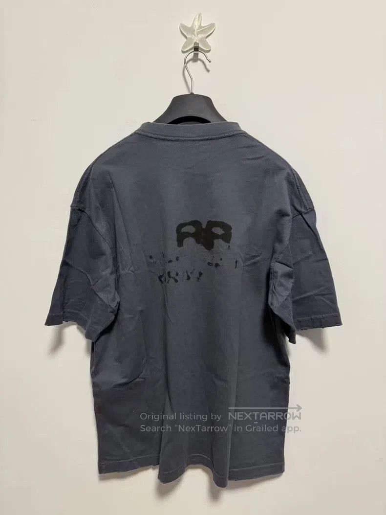 Balenciaga Balenciaga Haze Blue Double B Ink Wash Short Sleeve Size US S / EU 44-46 / 1 - 2 Thumbnail