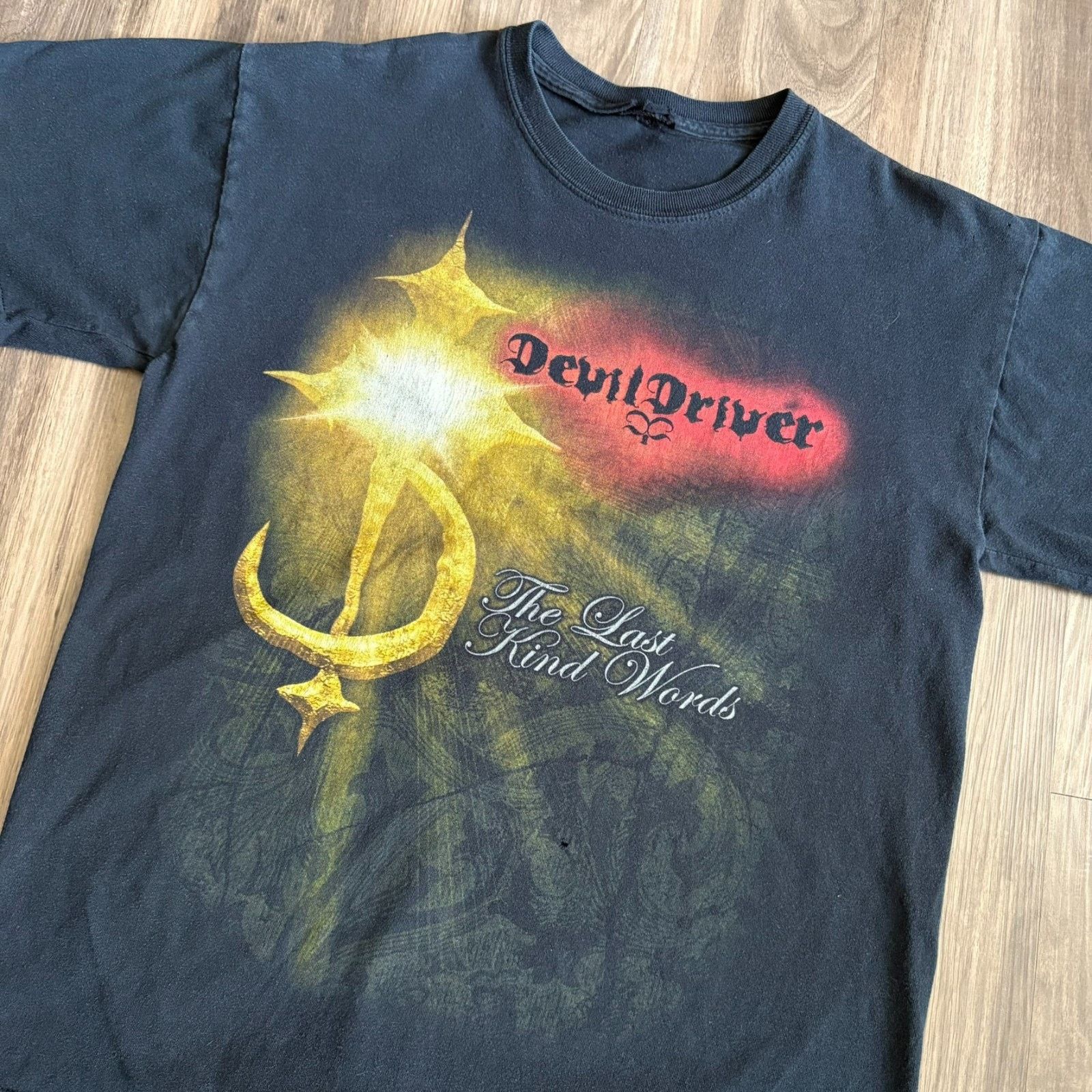 Vintage Vintage Devil Driver Band T-Shirt Men's Size M Faded Black Size US M / EU 48-50 / 2 - 2 Thumbnail