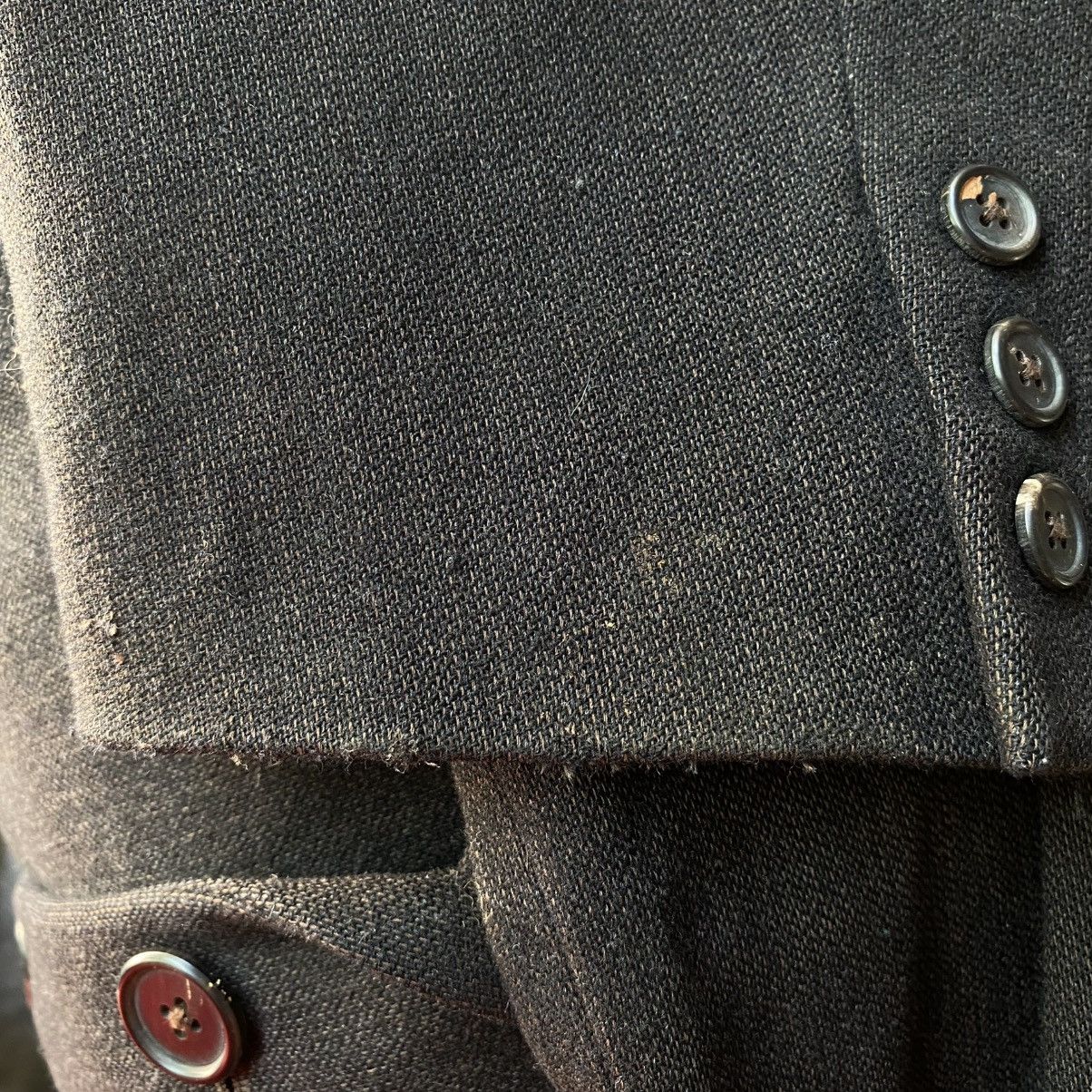 Y's × Yohji Yamamoto Y's for men YOHJI YAMAMOTO Dark Grey Wool Blazer Size 40R - 17 Thumbnail