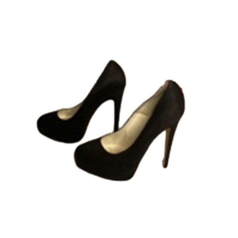 Brian Atwood Luxury Classic Black Suede Platform Stiletto Pumps 39 Size US 9 / IT 39 - 2 Thumbnail