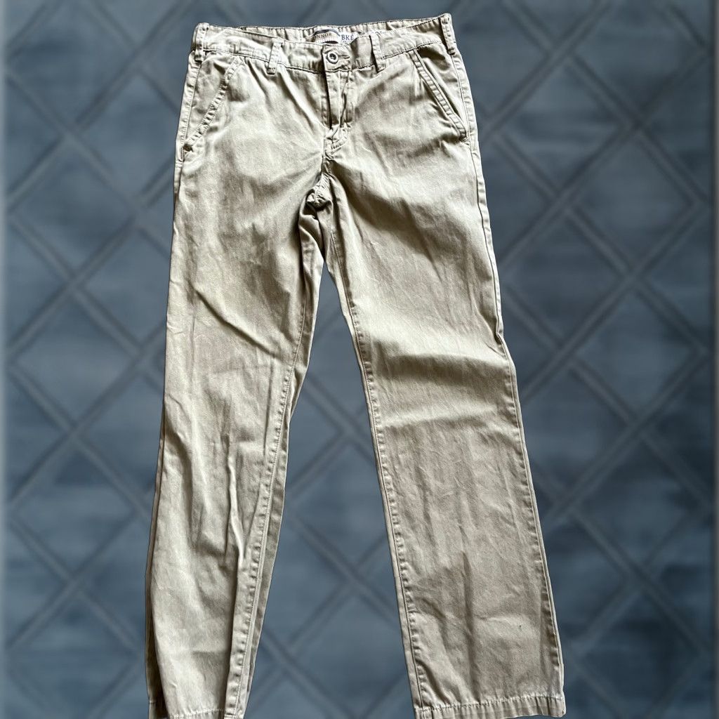 BKE BKE Casuals Connor Chino Straight Pants Mens Adult Size 32L 32x33 Beige Cotton Size US 32 / EU 48 - 1 Thumbnail