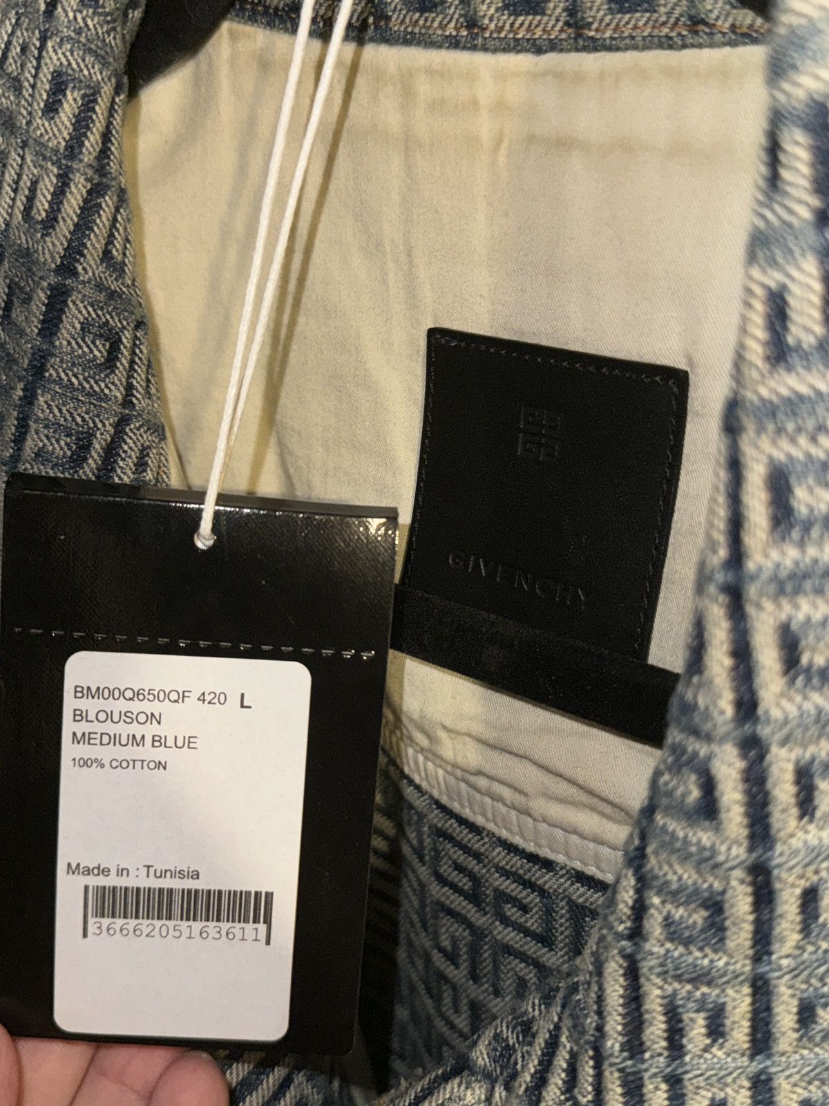 Givenchy Givenchy 4G Monogram Print Denim jacket Size US L / EU 52-54 / 3 - 3 Thumbnail