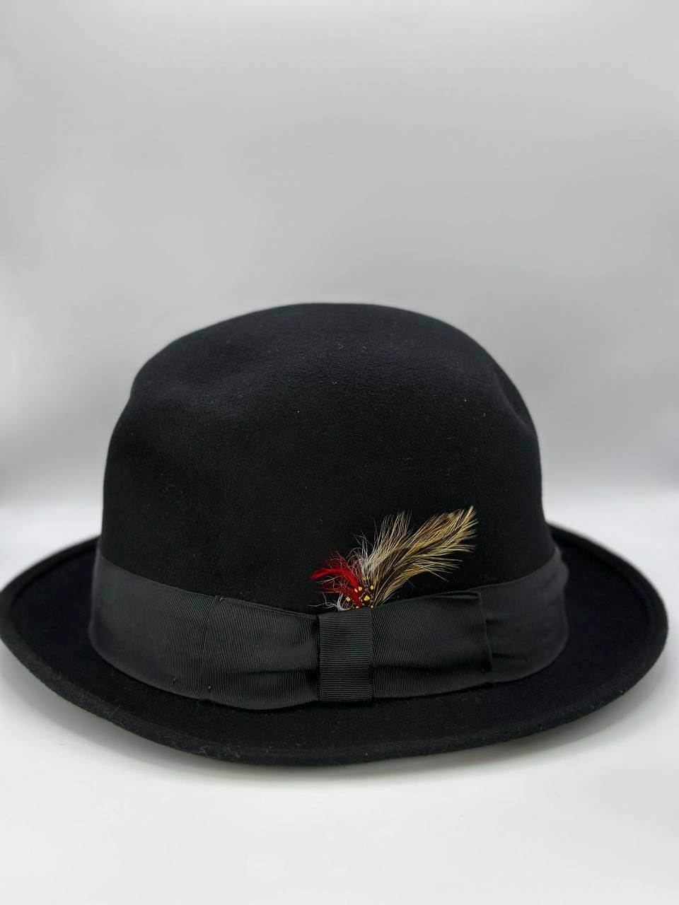 Designer Huckel Superior Wool Bowler Hat Made USA Classic Fedora Size ONE SIZE - 1 Thumbnail