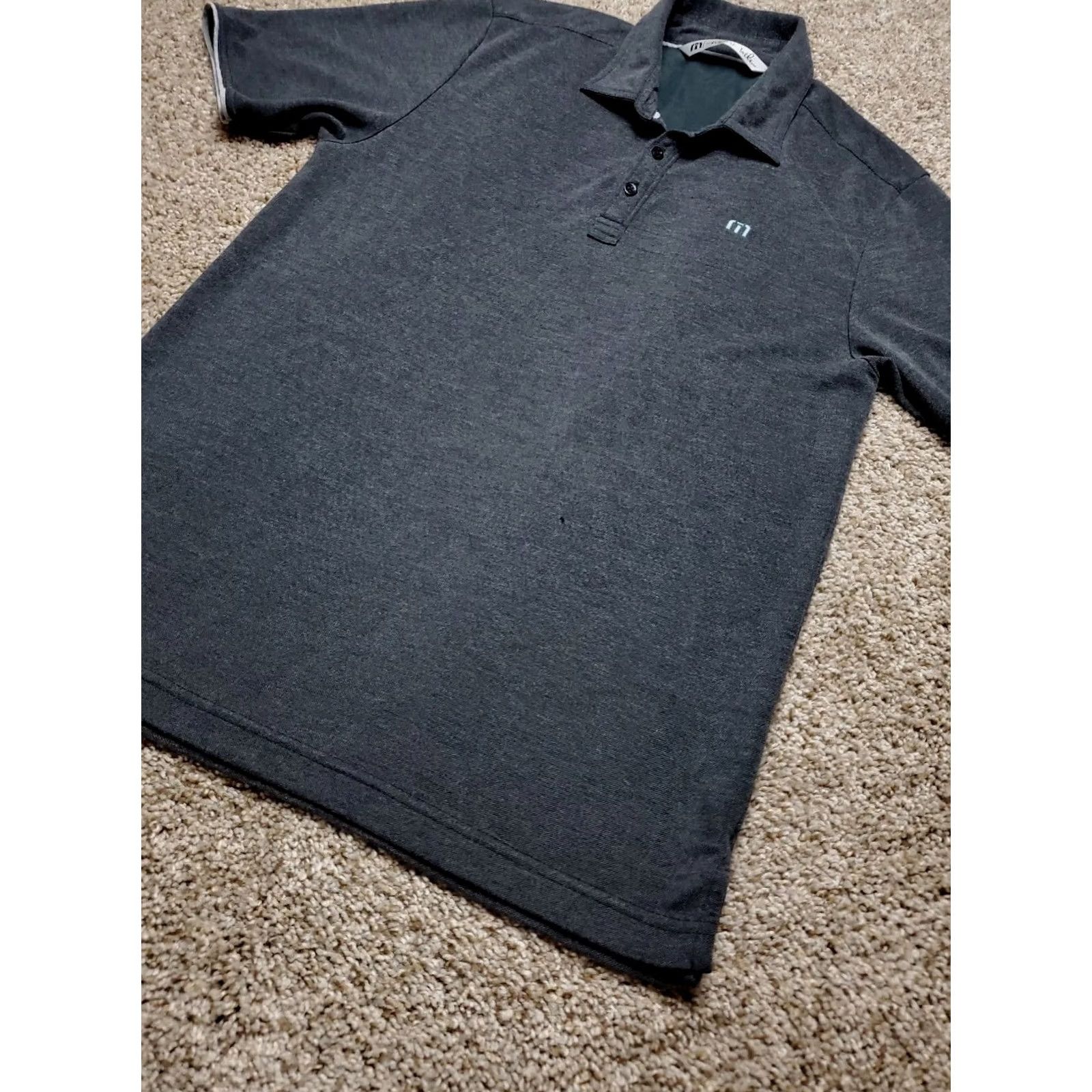 TravisMathew Travis Mathew Polo Shirt Mens Gray Short Sleeve Pullover Small Size S Classic Fit Golf Activewear Casual Shirt Size US S / EU 44-46 / 1 - 2 Thumbnail