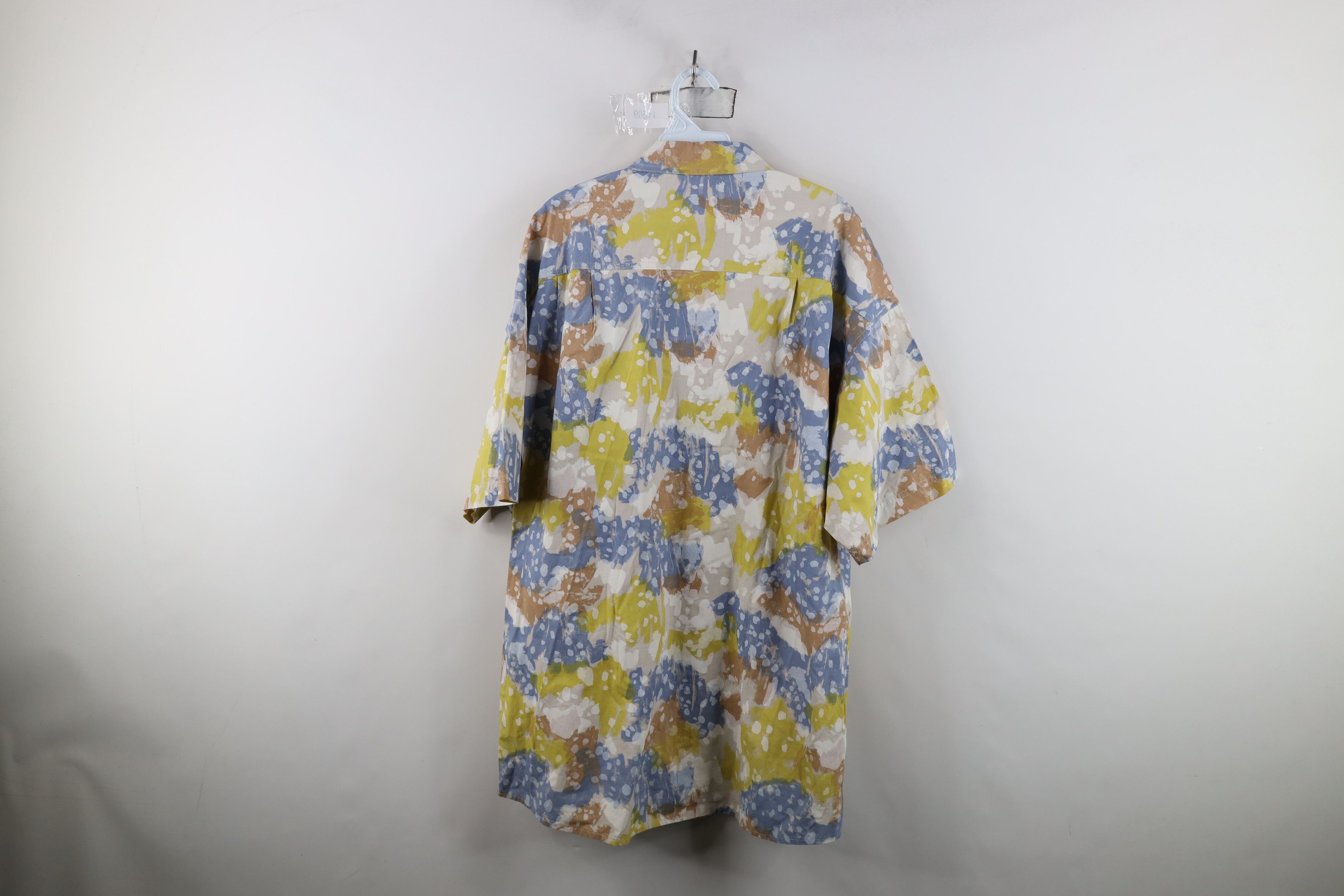 Vintage Vintage 90s Streetwear Splatter Short Sleeve Button Shirt Size US XL / EU 56 / 4 - 10 Thumbnail