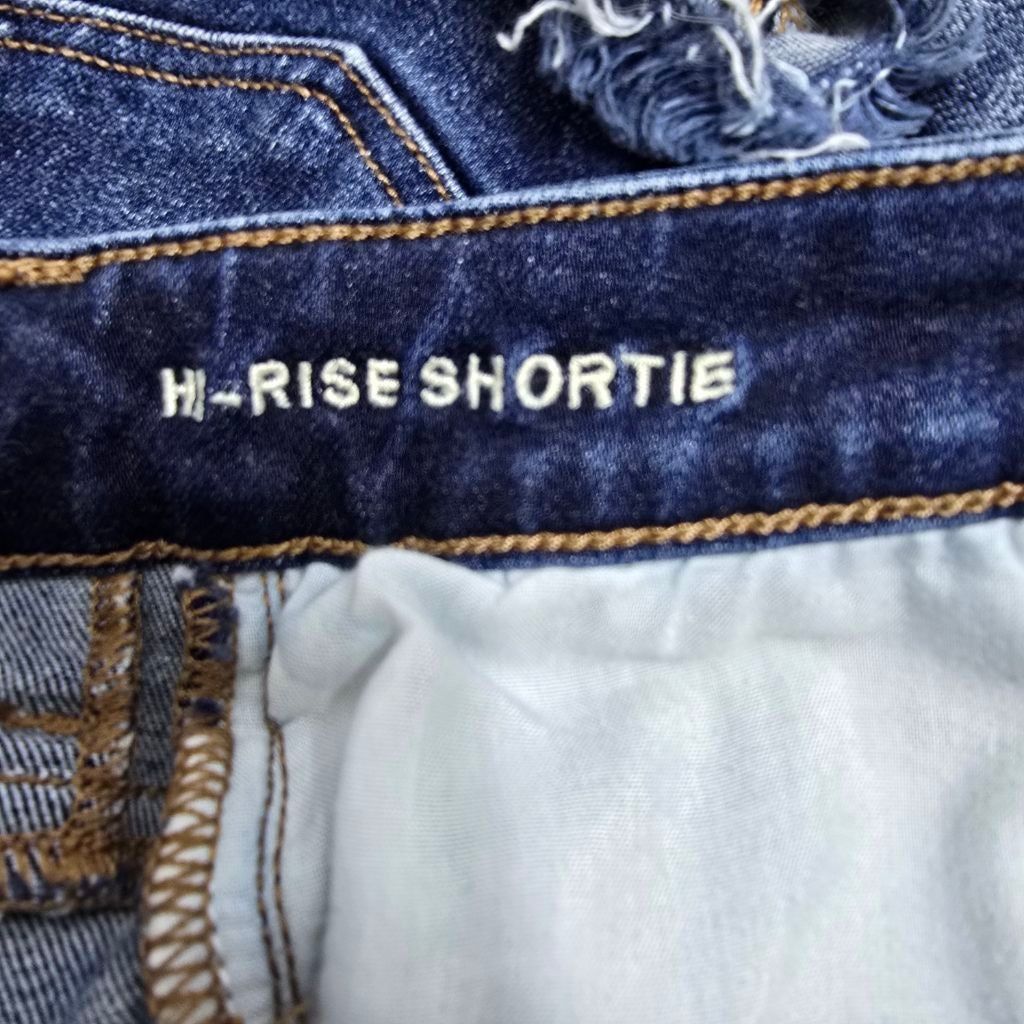 American Eagle Outfitters Women's American Eagle Distressed Hi-Rise Shortie J Shorts00 Size 24" / US 00 / IT 34 - 10 Thumbnail