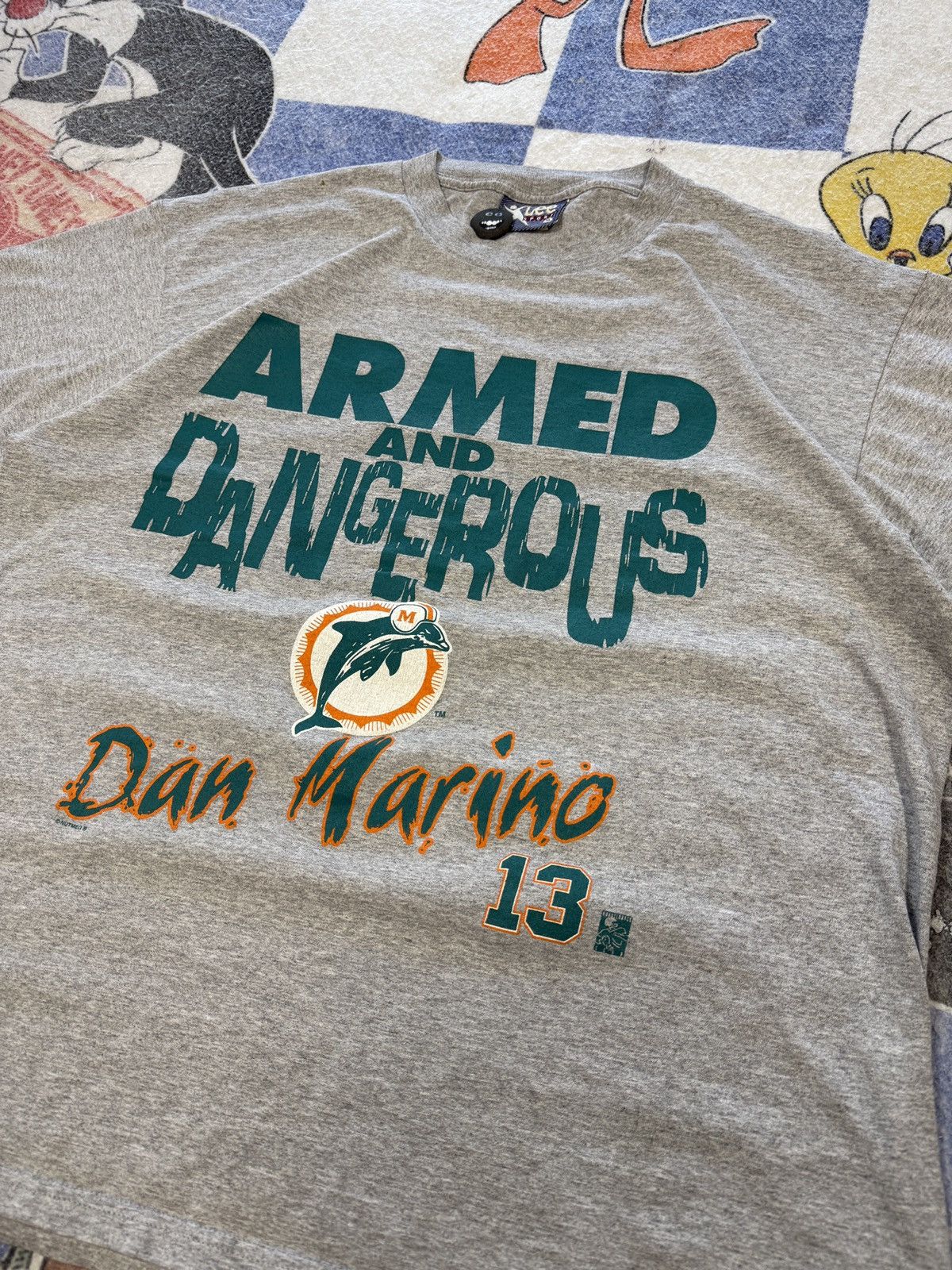 Lee Vintage Dan Marino Miami dolphins tee Size US XL / EU 56 / 4 - 2 Thumbnail