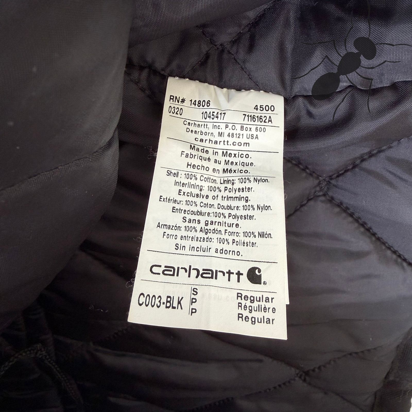 Carhartt × Vintage Carhartt C003 black arctic work wear jacket Size US S / EU 44-46 / 1 - 5 Thumbnail