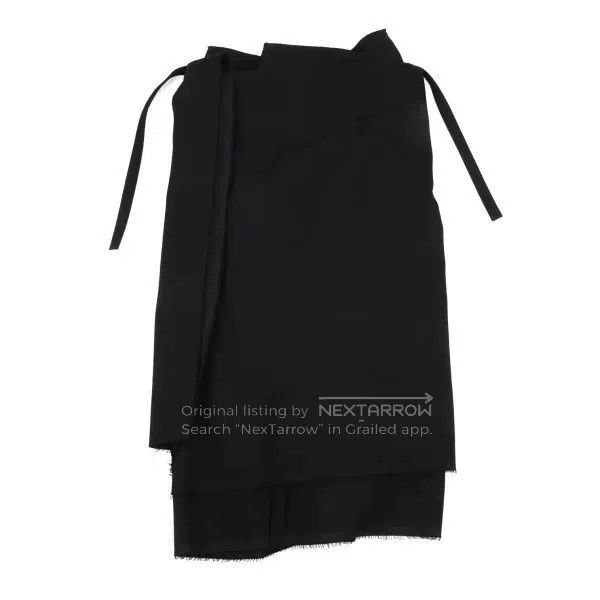 Comme des Garcons Comme Des Garcons size S Black vintage tie half skirt Size 23" - 2 Thumbnail