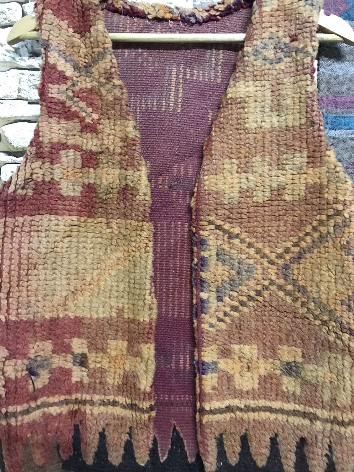 Handmade × Vintage Vintage Hand -Made Rug Vest Size US M / EU 48-50 / 2 - 4 Thumbnail