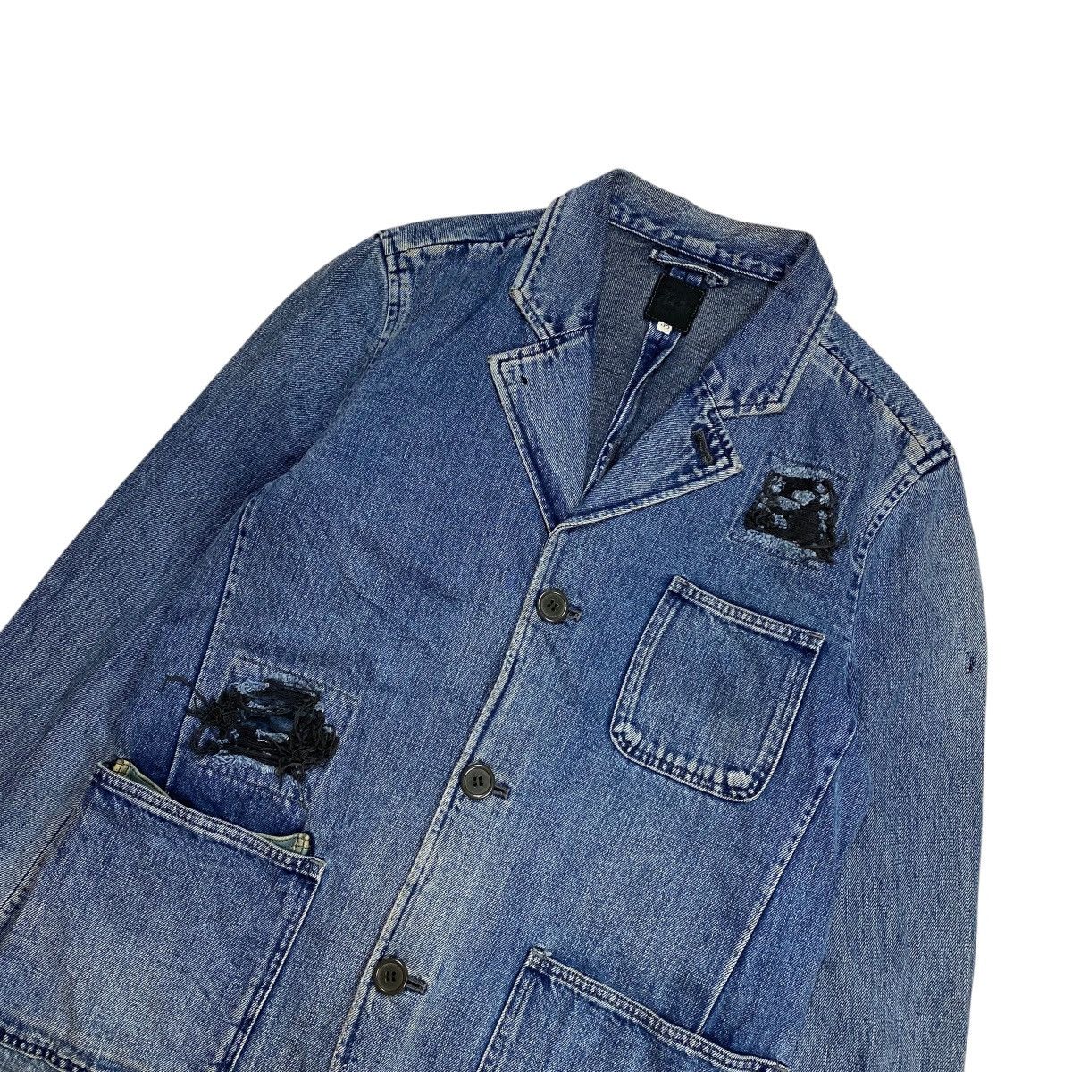 Full Count & Co. Fullcount Distressed Patchwork Coverall Denim Jacket Size US M / EU 48-50 / 2 - 6 Thumbnail