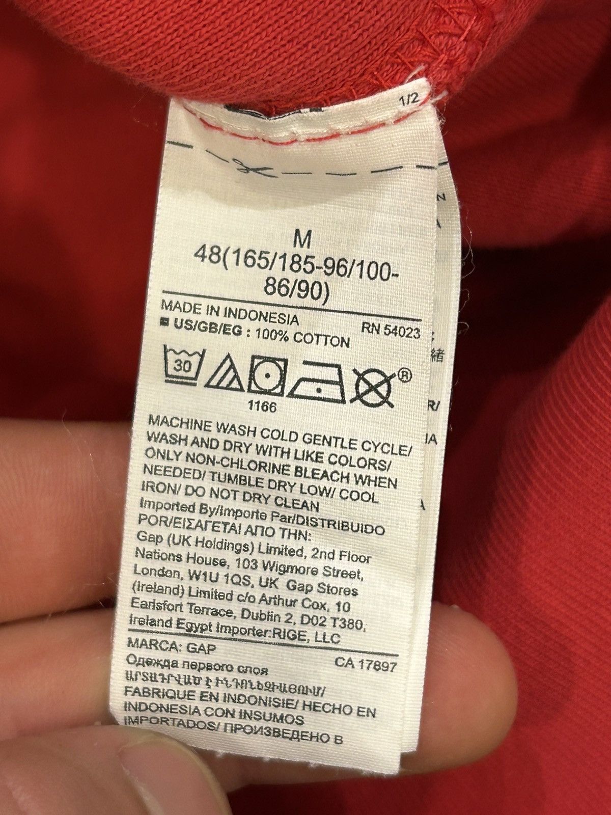 Yeezy Yeezy Gap ‘Perfect’ Hoodie - Red Size US M / EU 48-50 / 2 - 4 Thumbnail