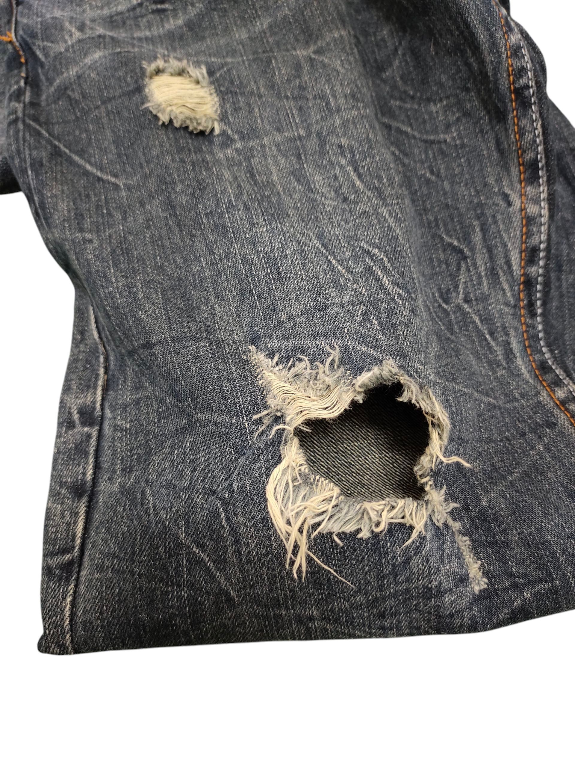 Hysteric Glamour × Undercover Japanese Brand Root Three Clawmark Distress Faded Jeans Size US 32 / EU 48 - 14 Thumbnail
