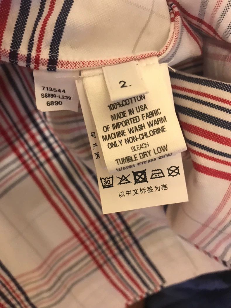 Thom Browne Thom Browne size2 Plaid shirt Size US M / EU 48-50 / 2 - 5 Thumbnail