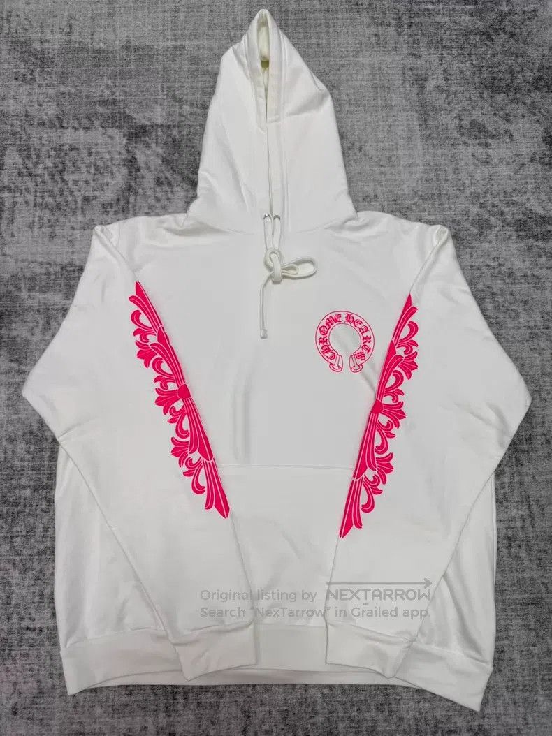Chrome Hearts CHROME HEARTS Size XL Powdered Pink Horse Hoof Print Hoodie Size US XL / EU 56 / 4 - 1 Thumbnail