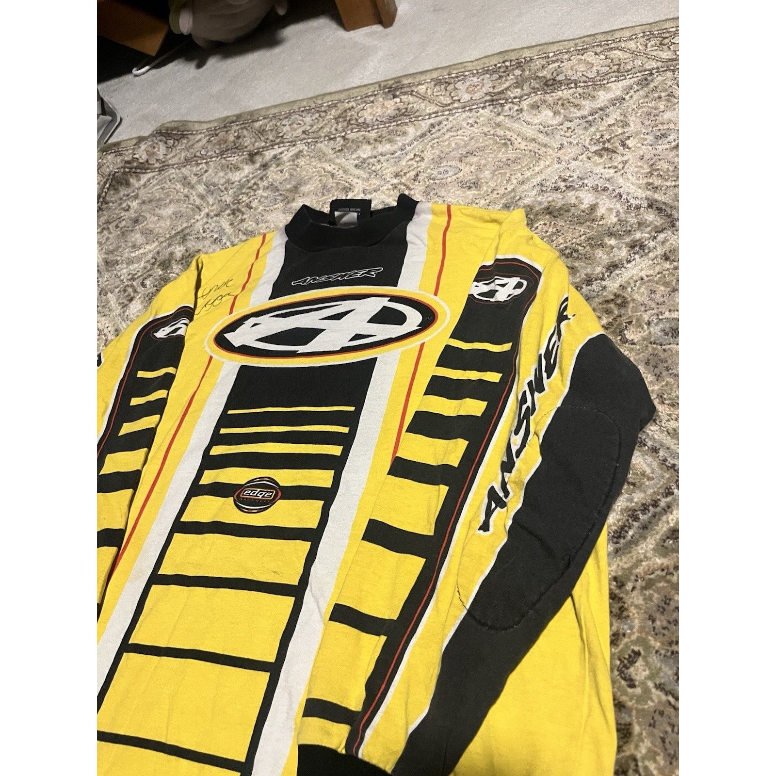Other Vintage 90's Motorcross Answer Racing Yellow LS Mens M Size US M / EU 48-50 / 2 - 3 Thumbnail