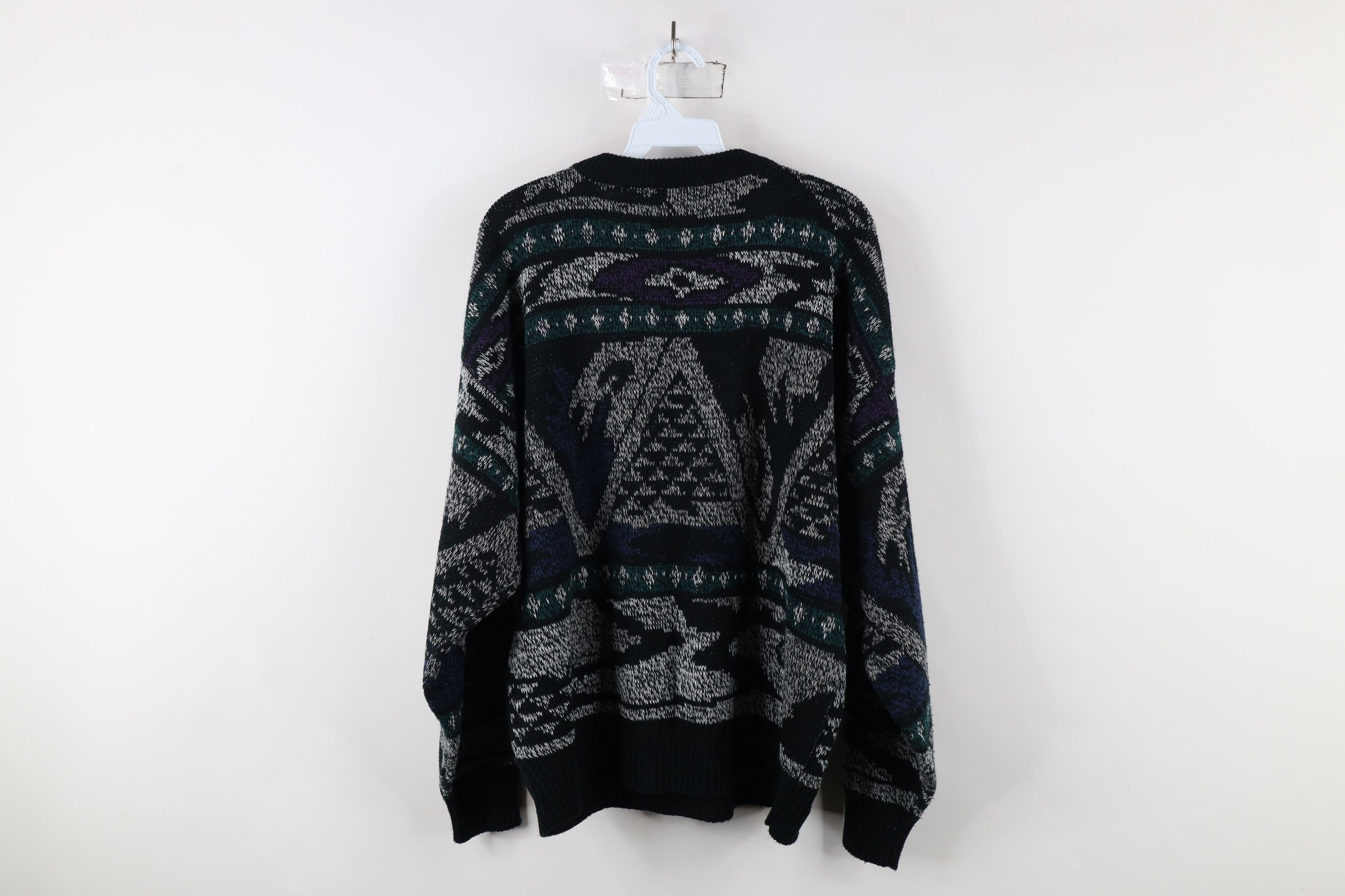 Vintage Vintage 90s Coogi Style Fiesta Southwestern Knit Sweater Size US XL / EU 56 / 4 - 8 Thumbnail