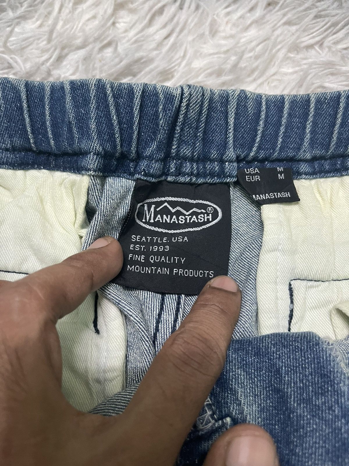 Manastash 90s MANASTASH BAGGY SOFT DENIM PANT Size US 30 / EU 46 - 8 Thumbnail