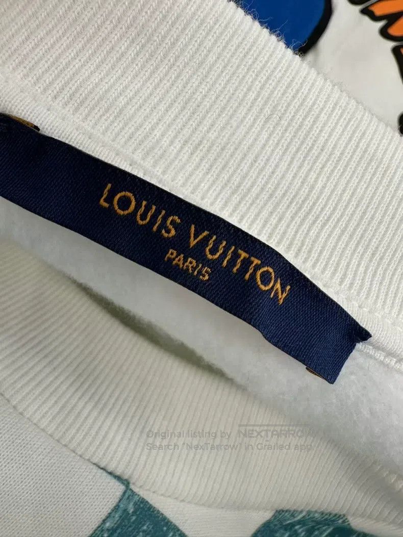 Louis Vuitton Louis Vuitton White and green checkerboard fleece sweatshi Size US L / EU 52-54 / 3 - 7 Thumbnail