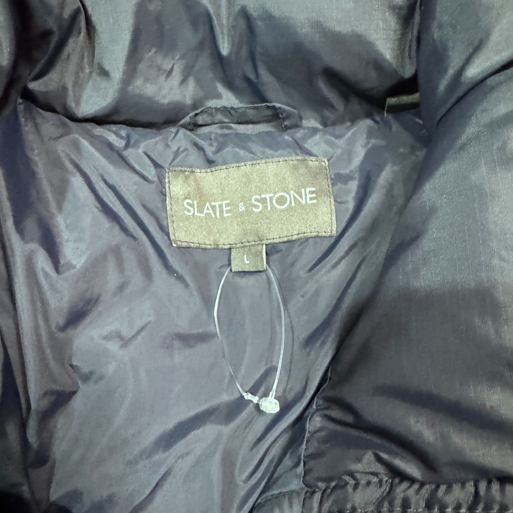 Slate & Stone Slate & Stone Men’s Down Puffer Jacket Size L Navy Blue MSRP Size US L / EU 52-54 / 3 - 4 Thumbnail