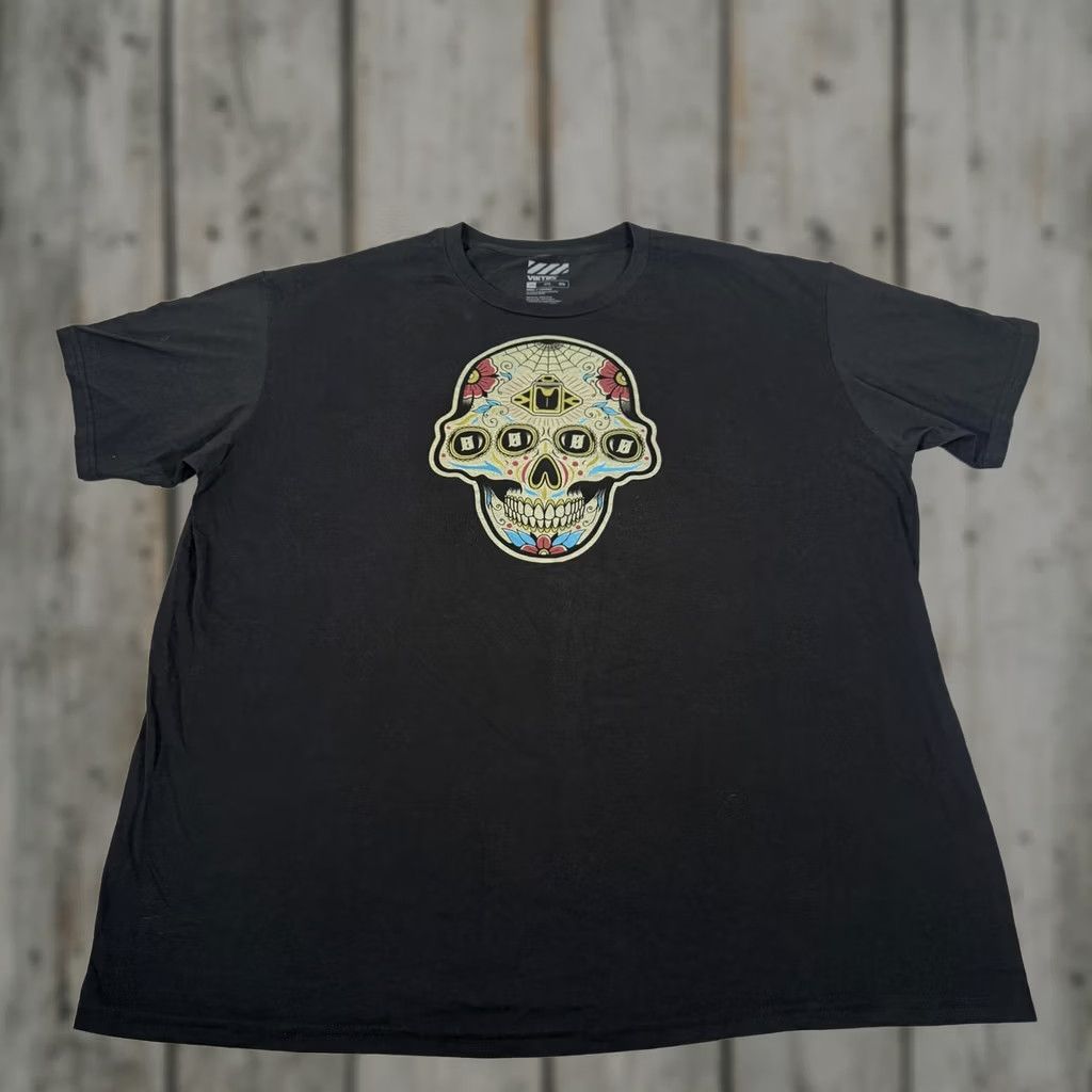 Sugar Viktos Shirt Mens 3XL Black Sugar Skull Day Of Dead Military Army Tee Stretch Size US XXL / EU 58 / 5 - 1 Thumbnail