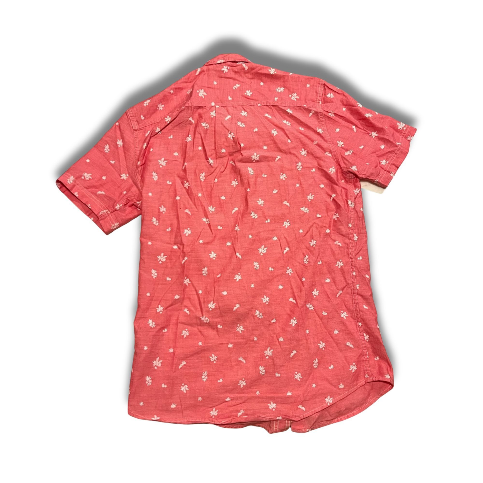 Other 4mazon Essentials Mens Red Floral Short Sleeve Button-Up Shi Size US XS / EU 42 / 0 - 3 Thumbnail
