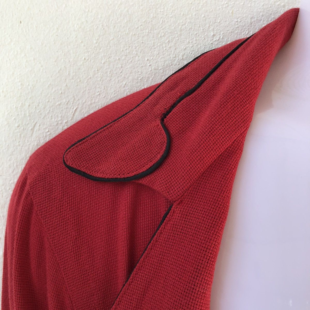 Takahiromiyashita The Soloist. SS17 TheSoloist Red Kimono Jacket with Cut-Out Sleeves Size US S / EU 44-46 / 1 - 20 Thumbnail