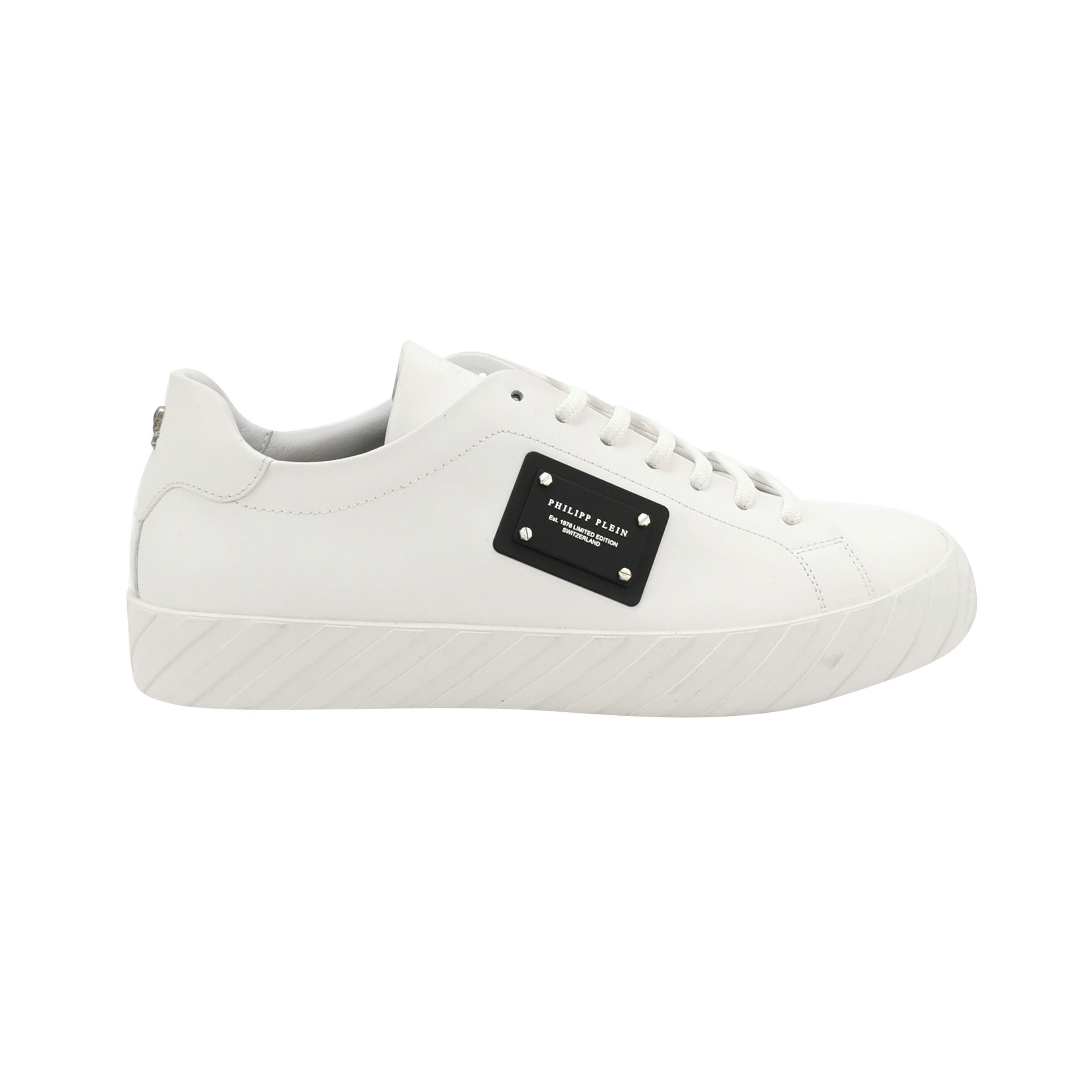 Philipp Plein Philipp Plein Logo Leather Low-Top Sneakers 40 Size US 7 / EU 40 - 1 Thumbnail