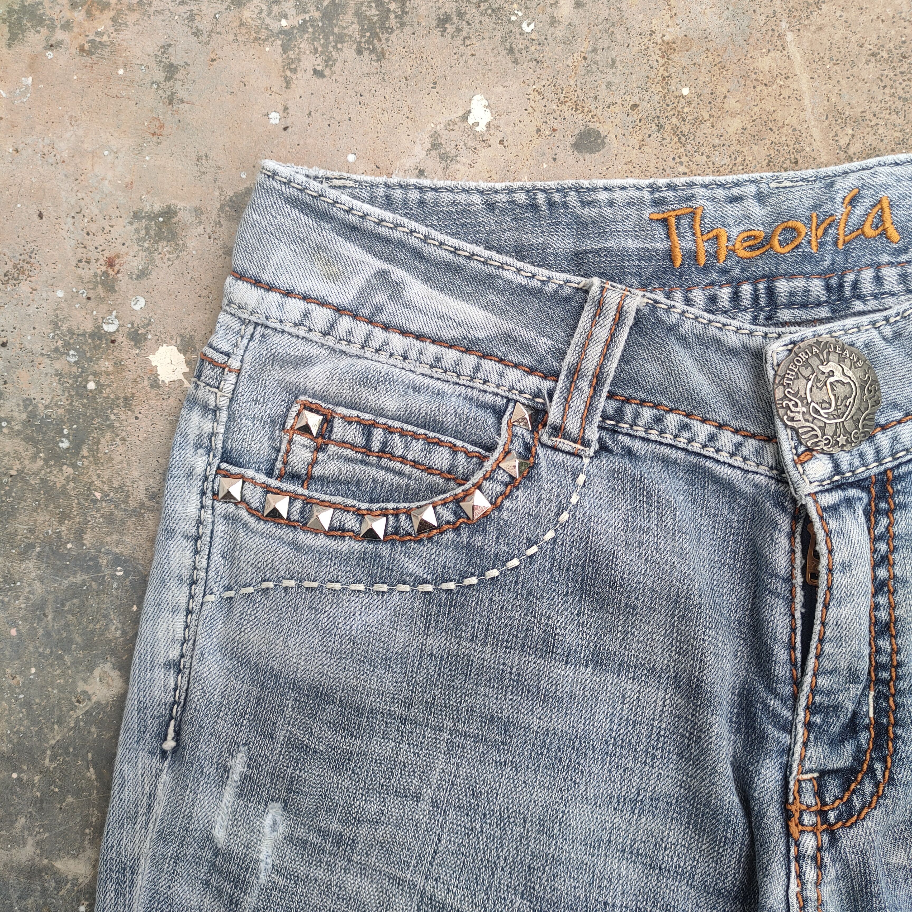 Japanese Brand × Jean VINTAGE THEORIA FLARE FADED RIPPED JEANS DENIM PANTS Size US 29 - 6 Thumbnail