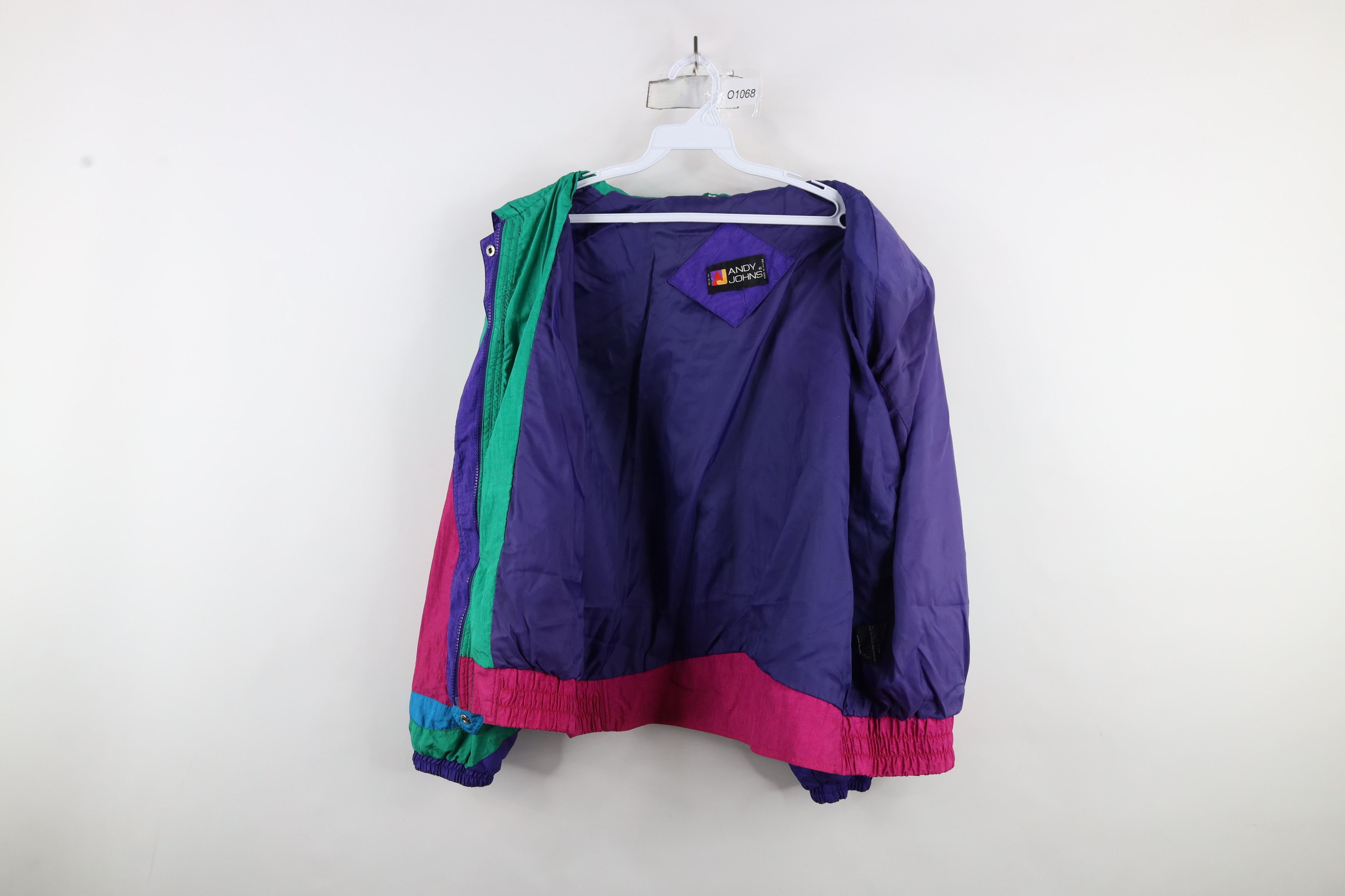 Vintage Vintage 90s Streetwear Block Full Zip Windbreaker Jacket Size XXL / US 16-18 / IT 52-54 - 10 Thumbnail