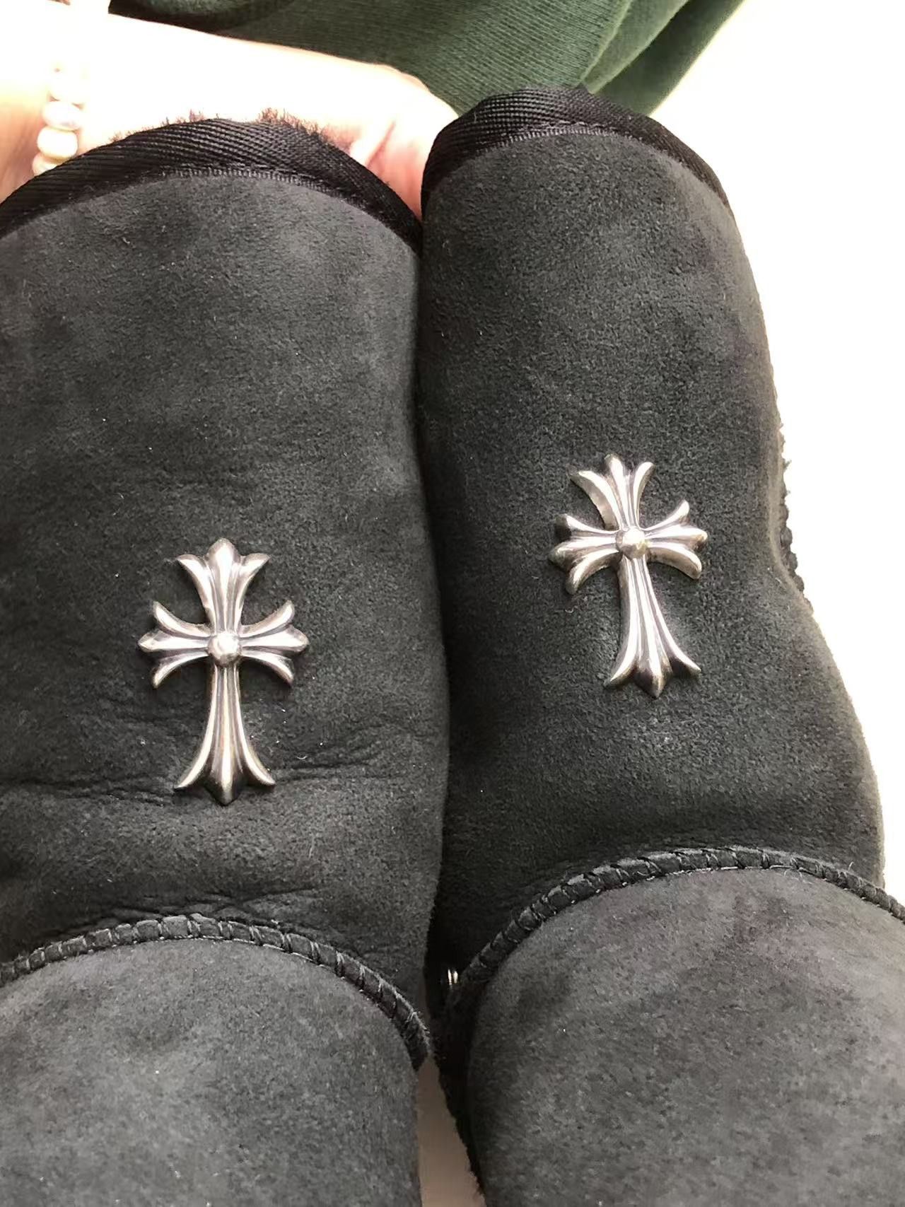 Chrome Hearts Chrome Hearts x UGG's Cross Leather Snow Boots Size US 8 / IT 38 - 8 Thumbnail