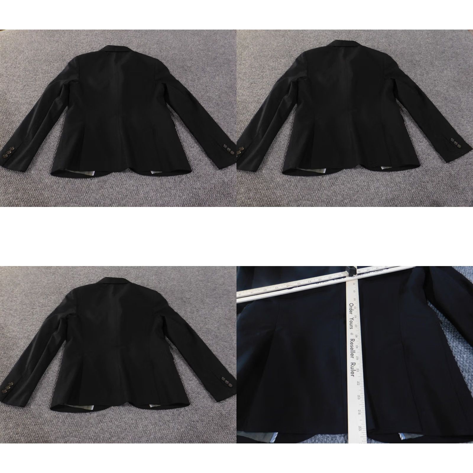 Banana Republic banana republic blazer Women Petite 10P Gray Wool Two-Button Notch Lapel Blazer Modern Tuxedo Lightweight Stretch Size L / US 10 / IT 46 - 9 Thumbnail