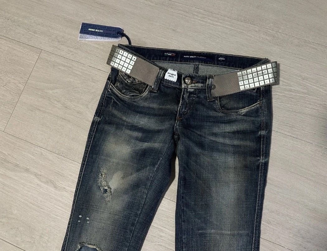 Miss Sixty NEW Vintage Miss Sixty Dirty Shock Skinny Jeans y2k Size 28 Size 28" / US 6 / IT 42 - 7 Thumbnail