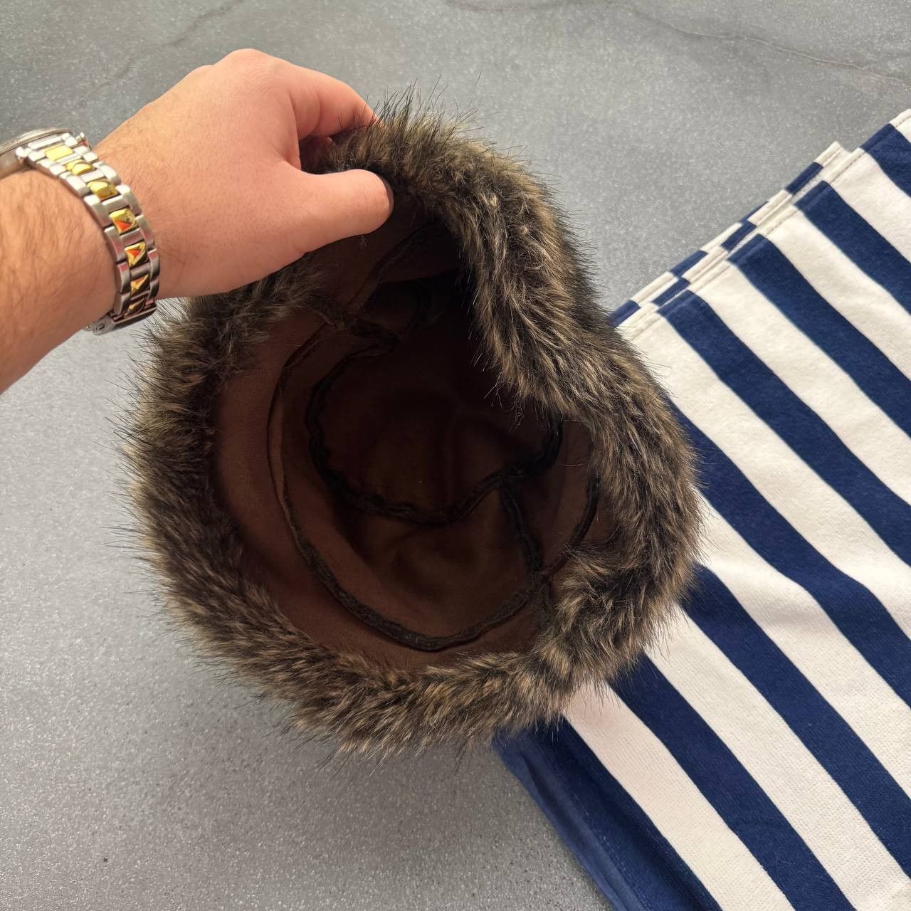 Japanese Brand × Vintage Vintage Faux Fur Oversized Hat Size ONE SIZE - 6 Thumbnail
