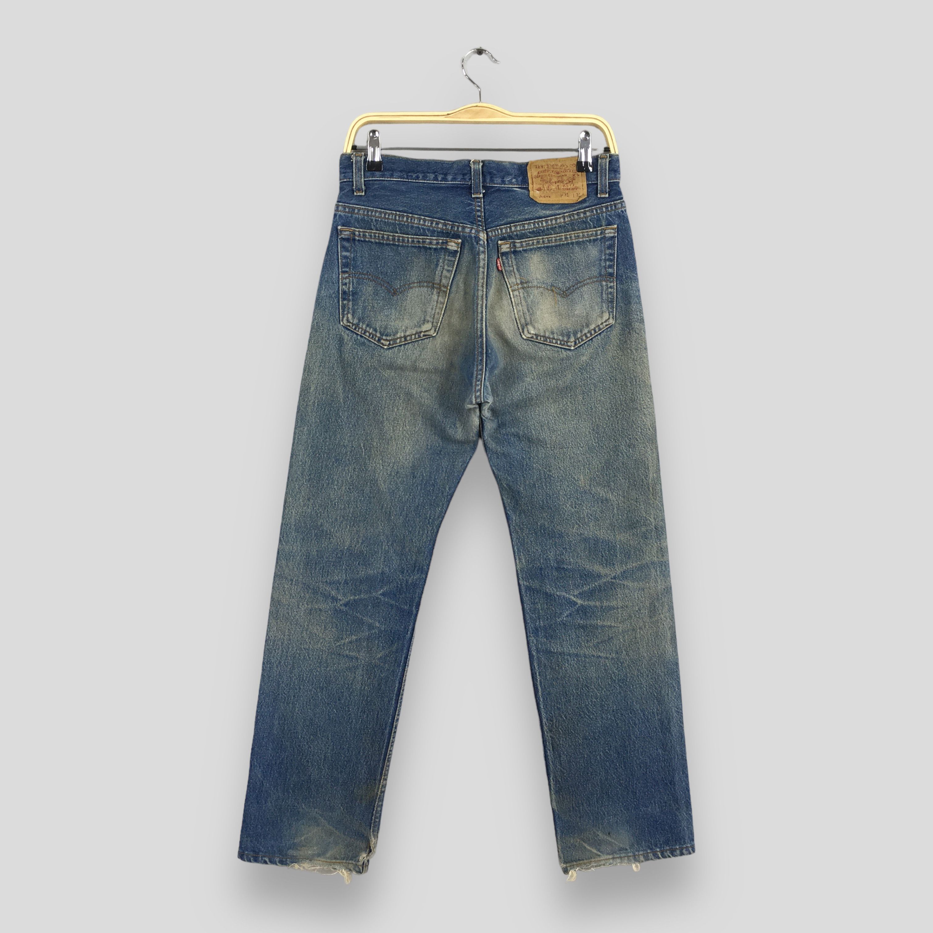 Levi's Size 28x27.5 Vintage 90s Levi's 501 Faded Blue Jeans S1419 Size US 28 / EU 44 - 8 Thumbnail