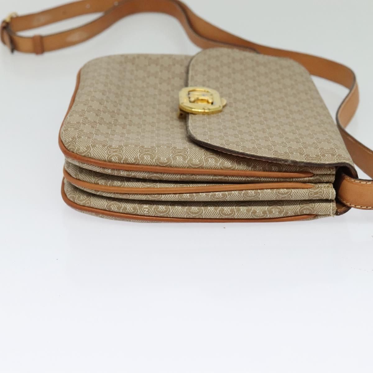 Celine CELINE Macadam Canvas Shoulder Bag Pvc Beige Gold Size ONE SIZE - 5 Thumbnail