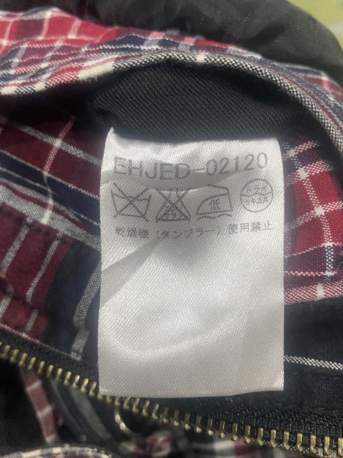 Japanese Brand KLEIN PLUS Homme Checkered Jacket Zipper Size US XXS / EU 40 - 14 Thumbnail