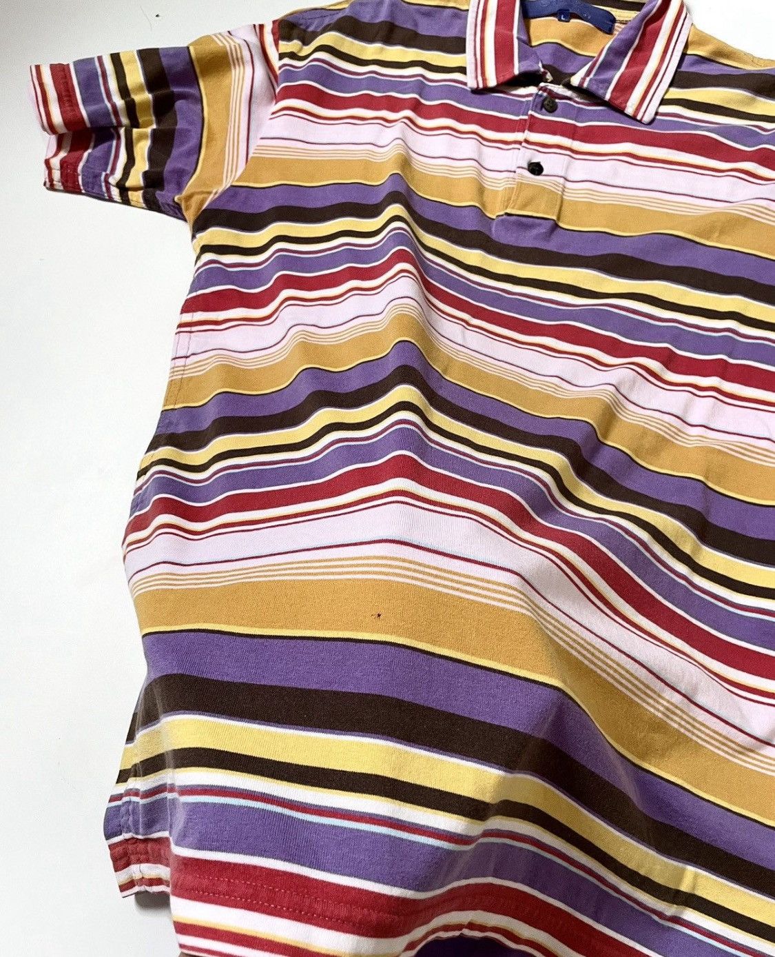 Junya Watanabe Junya watanabe cdg man multicolor striped polo shirt Size US L / EU 52-54 / 3 - 4 Thumbnail