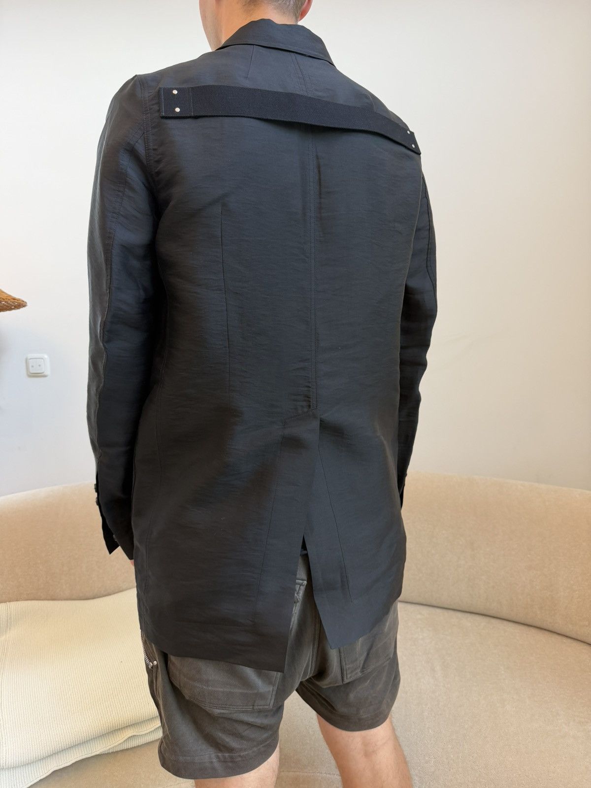 Rick Owens SS21 Phlegethon Silk Island Jacket size 50 Size US M / EU 48-50 / 2 - 7 Thumbnail