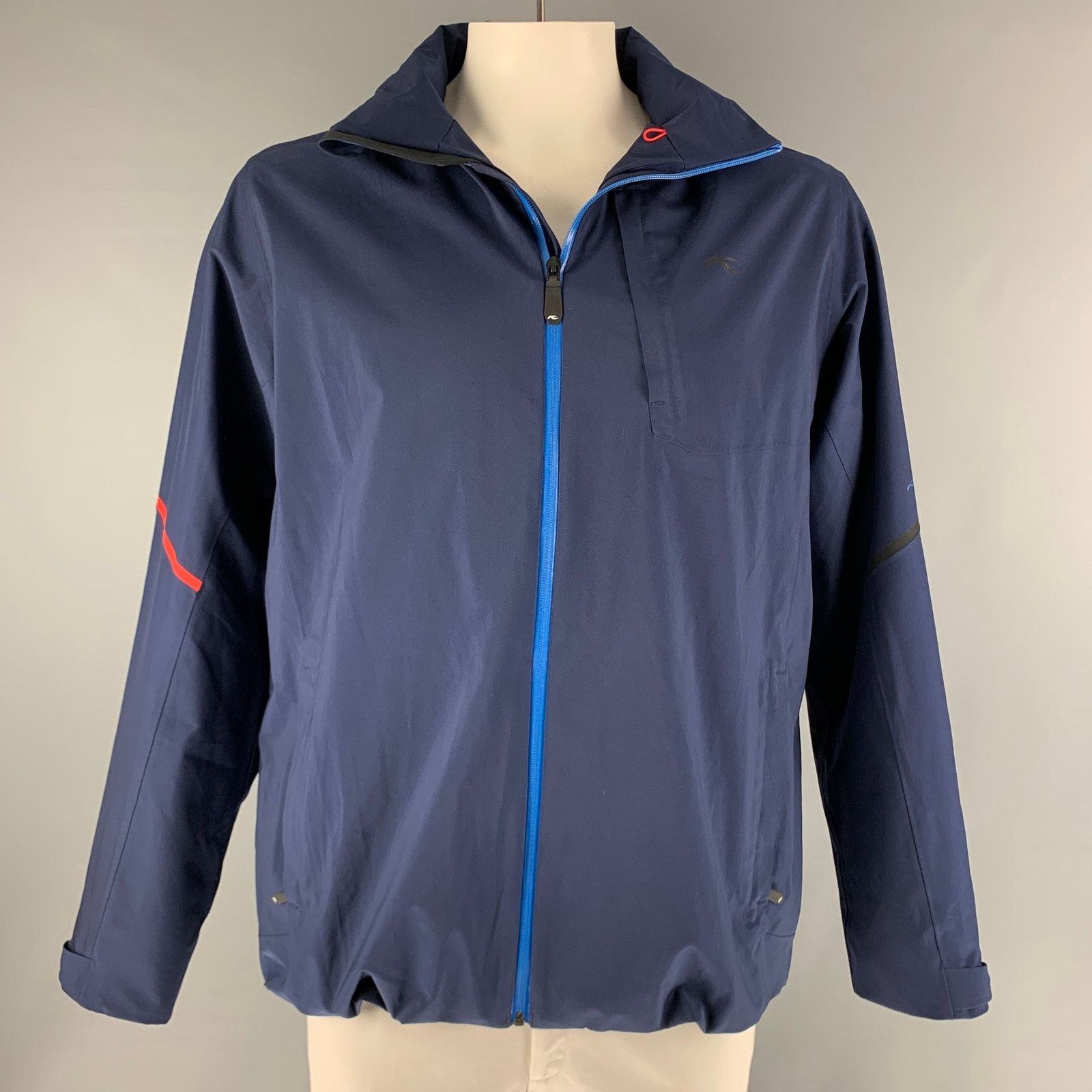 KJUS KJUS Chest Size XXL Navy Red Polyamide Windbreaker Jacket Size US XXL / EU 58 / 5 - 1 Thumbnail