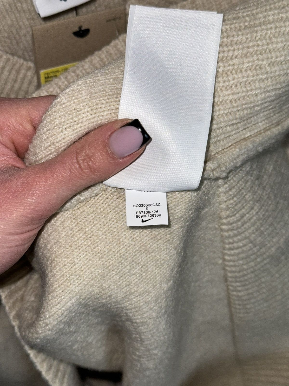 Nike × Vintage Vintage NIKE TECH PACK ENGINEERED KNIT SWEATSHIRT BEIGE Size US S / EU 44-46 / 1 - 12 Thumbnail