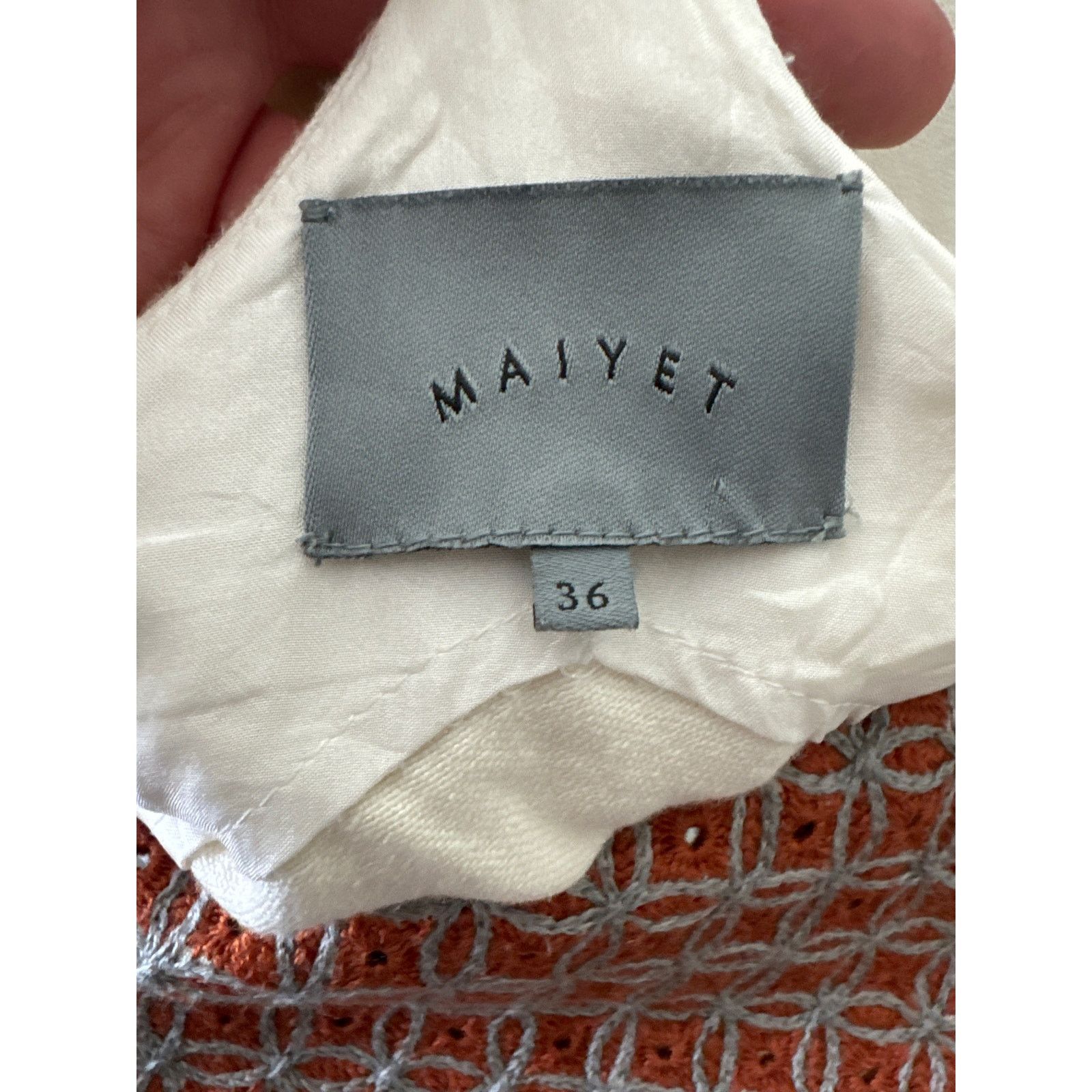 Other MAIYET Embellished Cotton Blend Cut Out Top Size 36 Size S / US 4 / IT 40 - 11 Thumbnail
