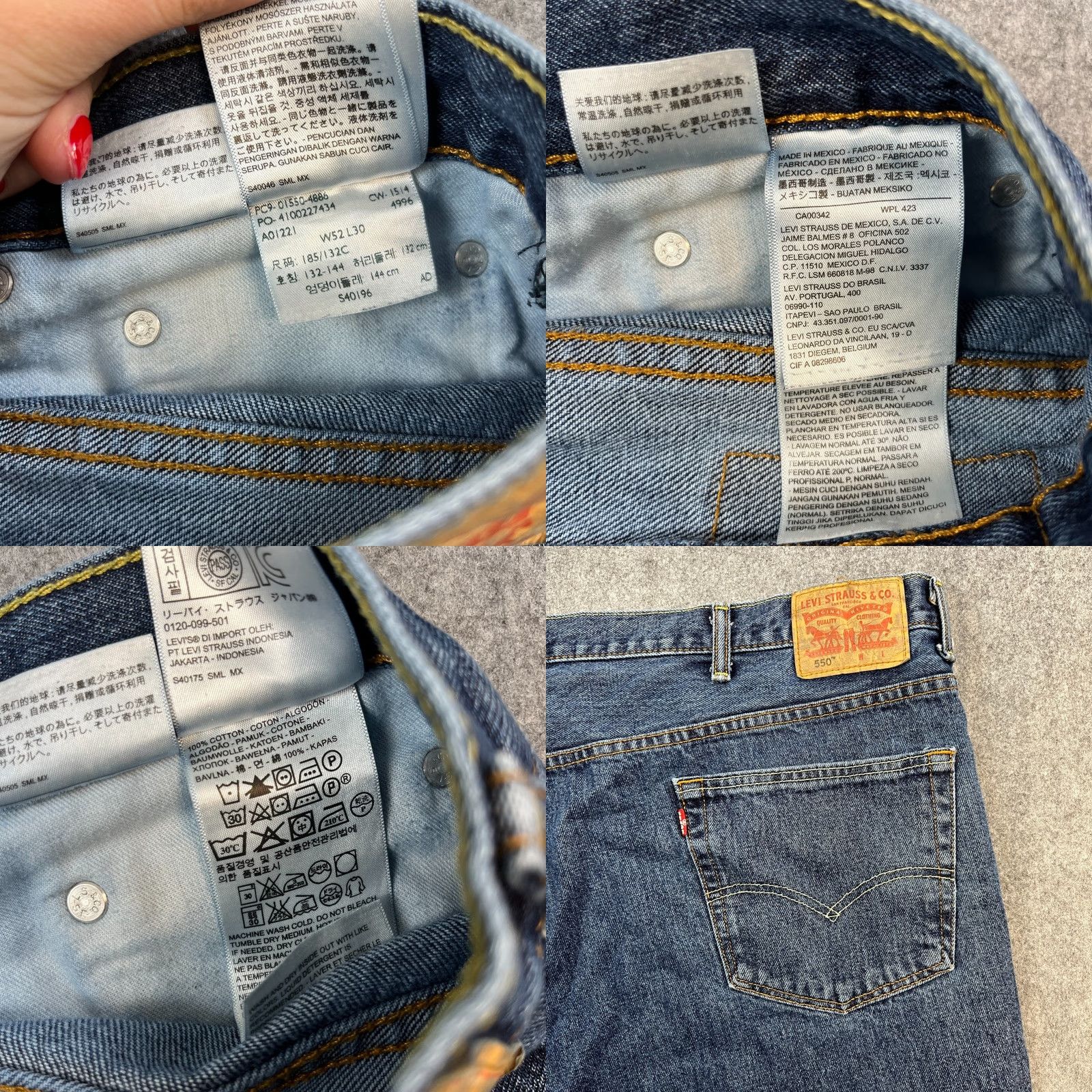 Levi's Levi's Jeans Regular Straight 52 30 Mid Wash Denim Zip Fly 100% Cotton Mens Size US 36 / EU 52 - 8 Thumbnail