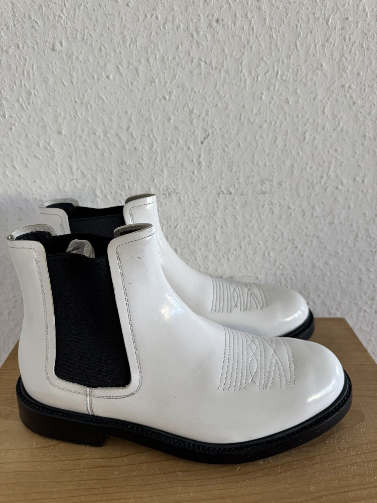Calvin Klein 205W39NYC Chelsea Boots White Size US 8 / EU 41 - 6 Thumbnail