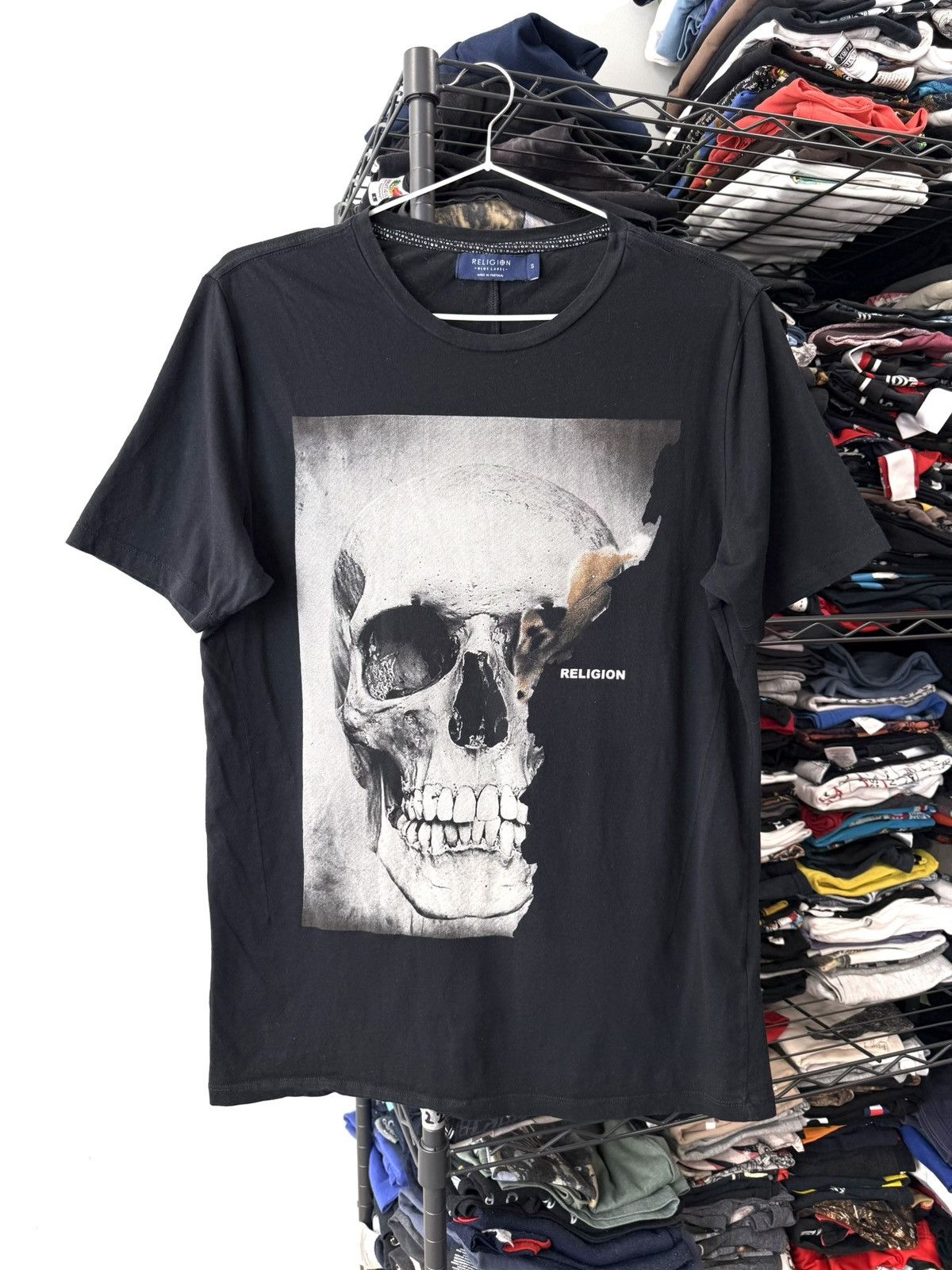 Vintage Vintage Religion T Shirt Skeleton Skull Size US S / EU 44-46 / 1 - 1 Thumbnail
