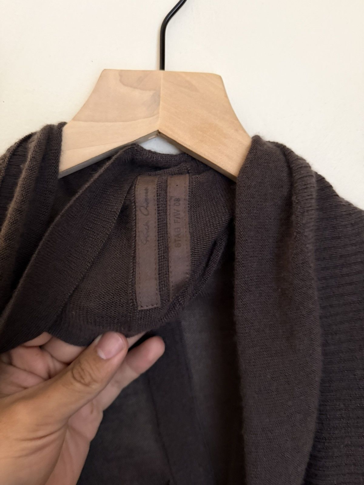 Rick Owens Rick Owens STAG FW 2008 Women’s Draped Cardigan Sweater Size M / US 6-8 / IT 42-44 - 7 Thumbnail