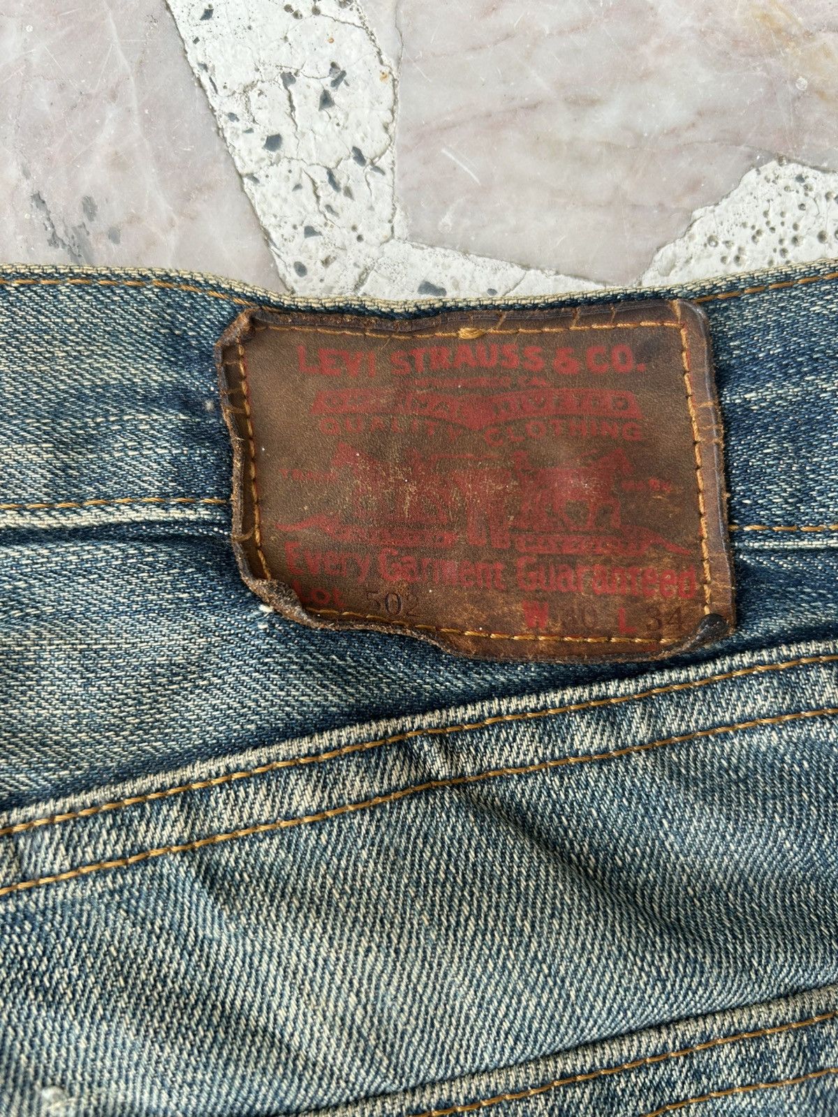 Levi's Levis Vintage 502 Japan Redtab Ripped Denim Size US 30 / EU 46 - 11 Thumbnail